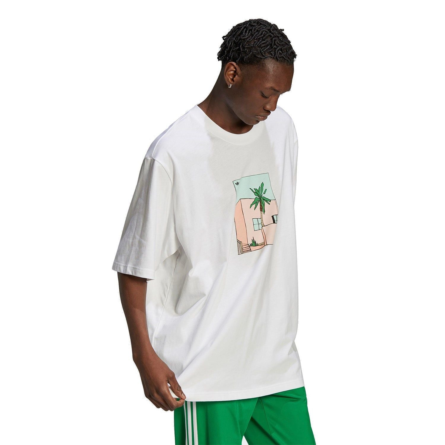 adidas Originals Hand-Drawn T-Shirt - White - ViaductClothing -  -  