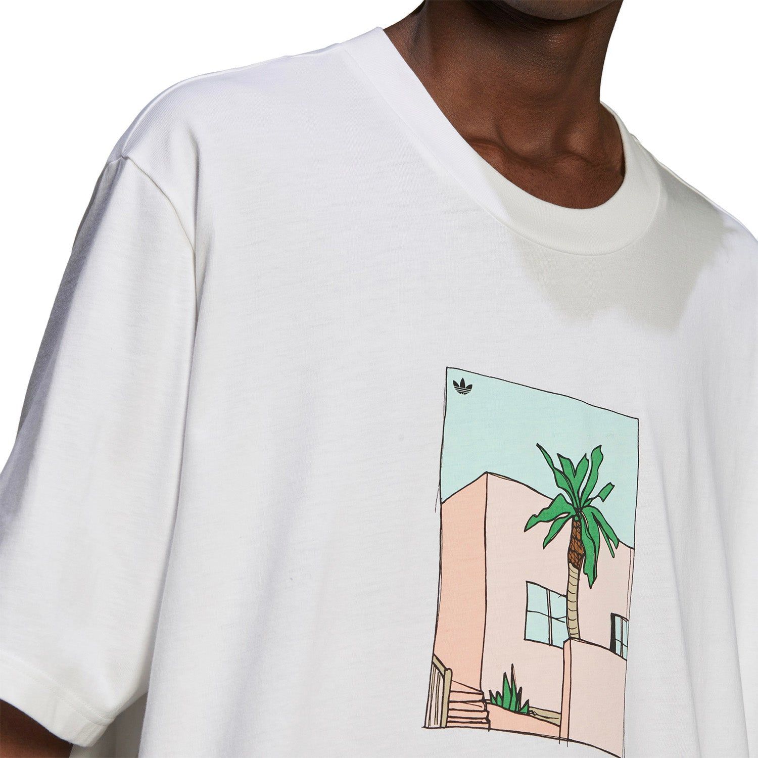 adidas Originals Hand-Drawn T-Shirt - White - ViaductClothing -  -  