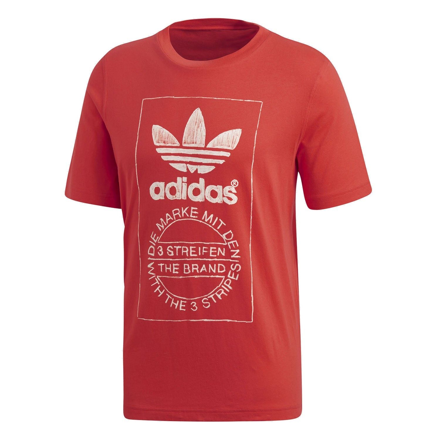 adidas Originals Hand Drawn Tee - Orange - ViaductClothing -  -  