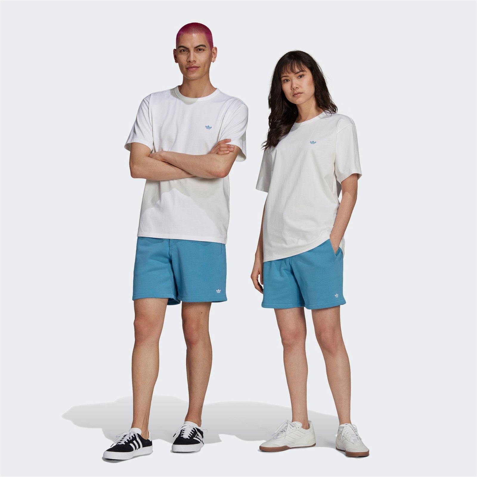 adidas Originals Heavyweight Shmoofoil Shorts - Blue - ViaductClothing -  -  