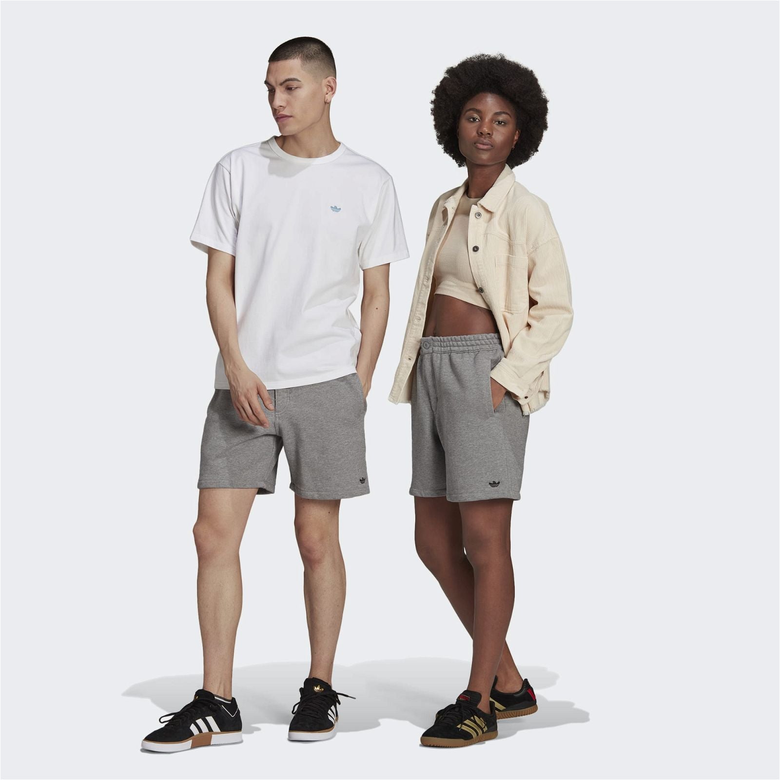adidas Originals Heavyweight Shmoofoil Shorts - Grey - ViaductClothing -  -  