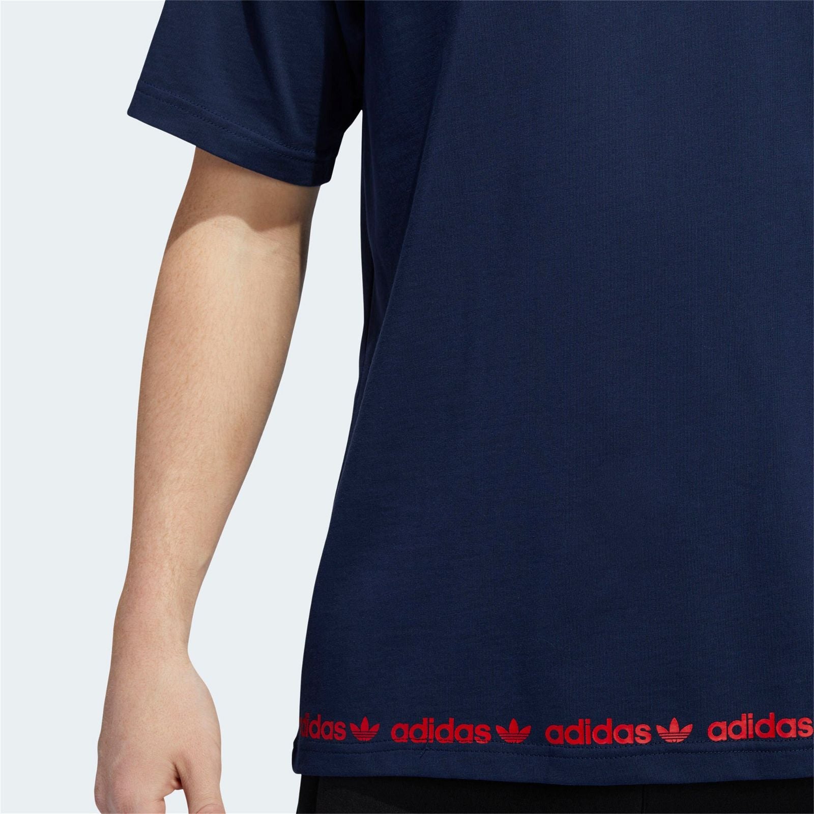adidas Originals Linear Logo Repeat T-Shirt - Navy - ViaductClothing -  -  
