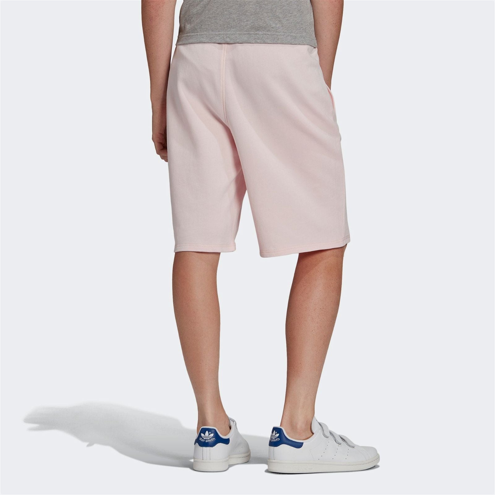 adidas Originals Linear Logo Sweat Shorts - Halo Pink - ViaductClothing -  -  