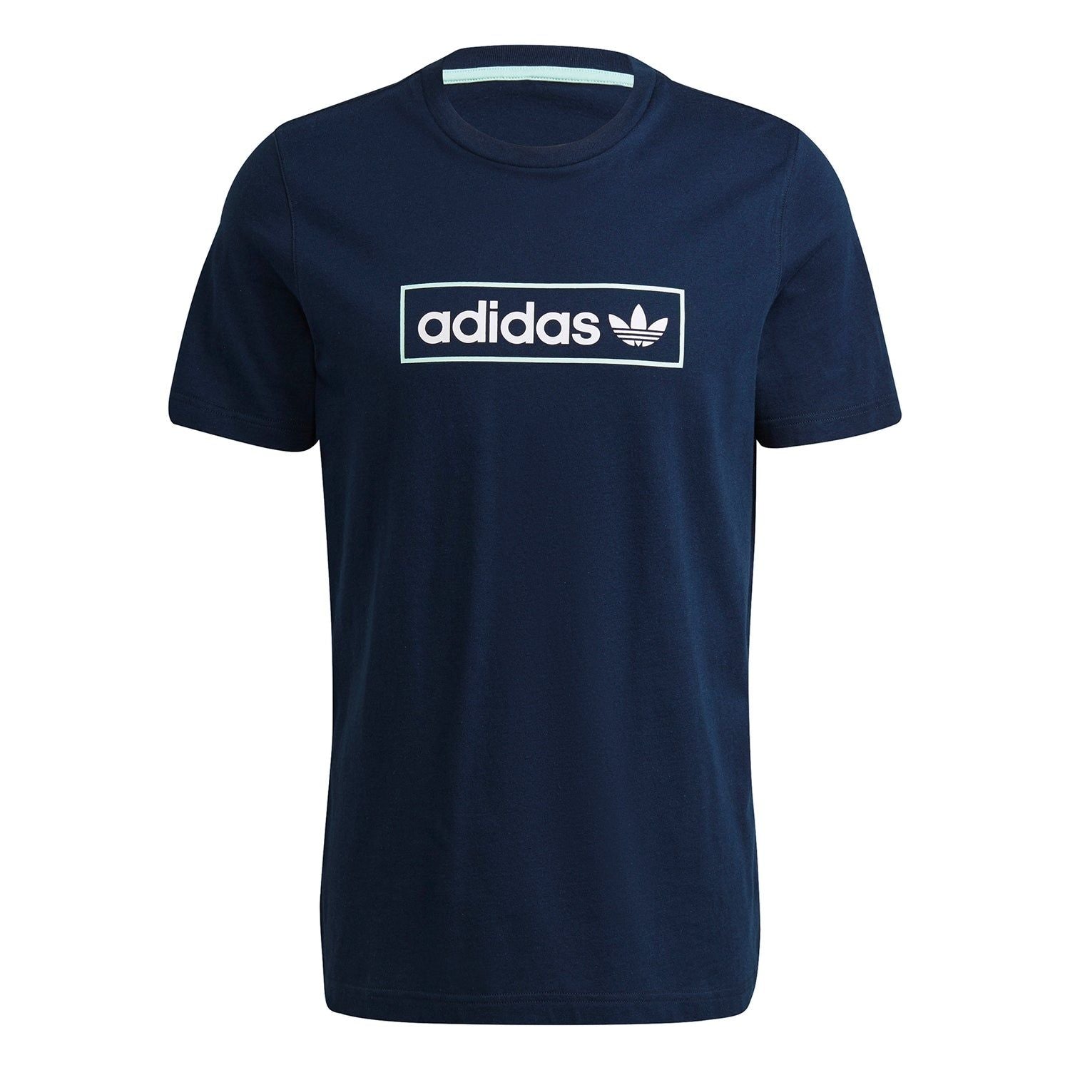 adidas Originals Linear Logo T-Shirt - Collegiate Navy - ViaductClothing -  -  