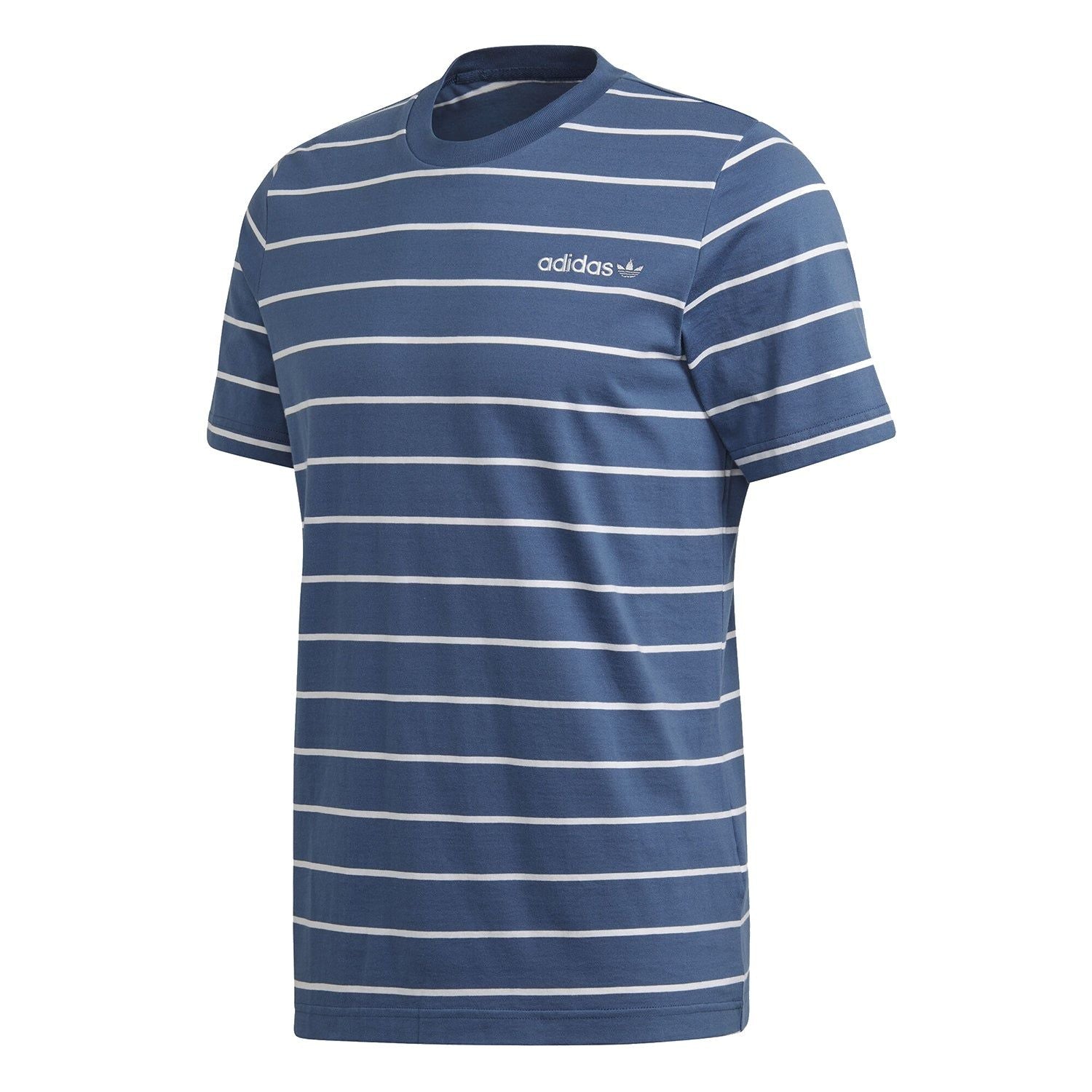 adidas Originals Linear Stripe T-Shirt - Blue - ViaductClothing -  -  