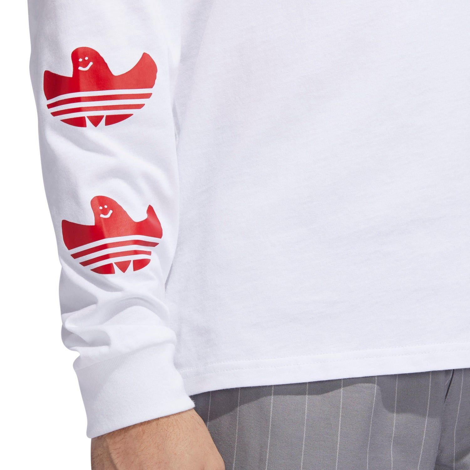 adidas Originals Long Sleeve Shmoo Tee - White - ViaductClothing -  -  