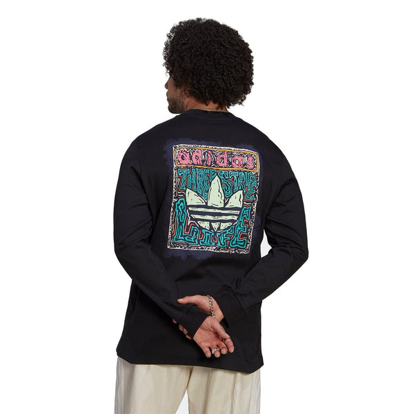 adidas Originals Long Sleeve Summer Skate Graphic Tee - Black - ViaductClothing -  -  