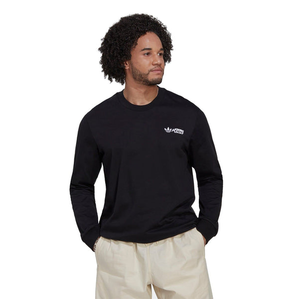 adidas Originals Long Sleeve Summer Skate Graphic Tee - Black - ViaductClothing -  -  