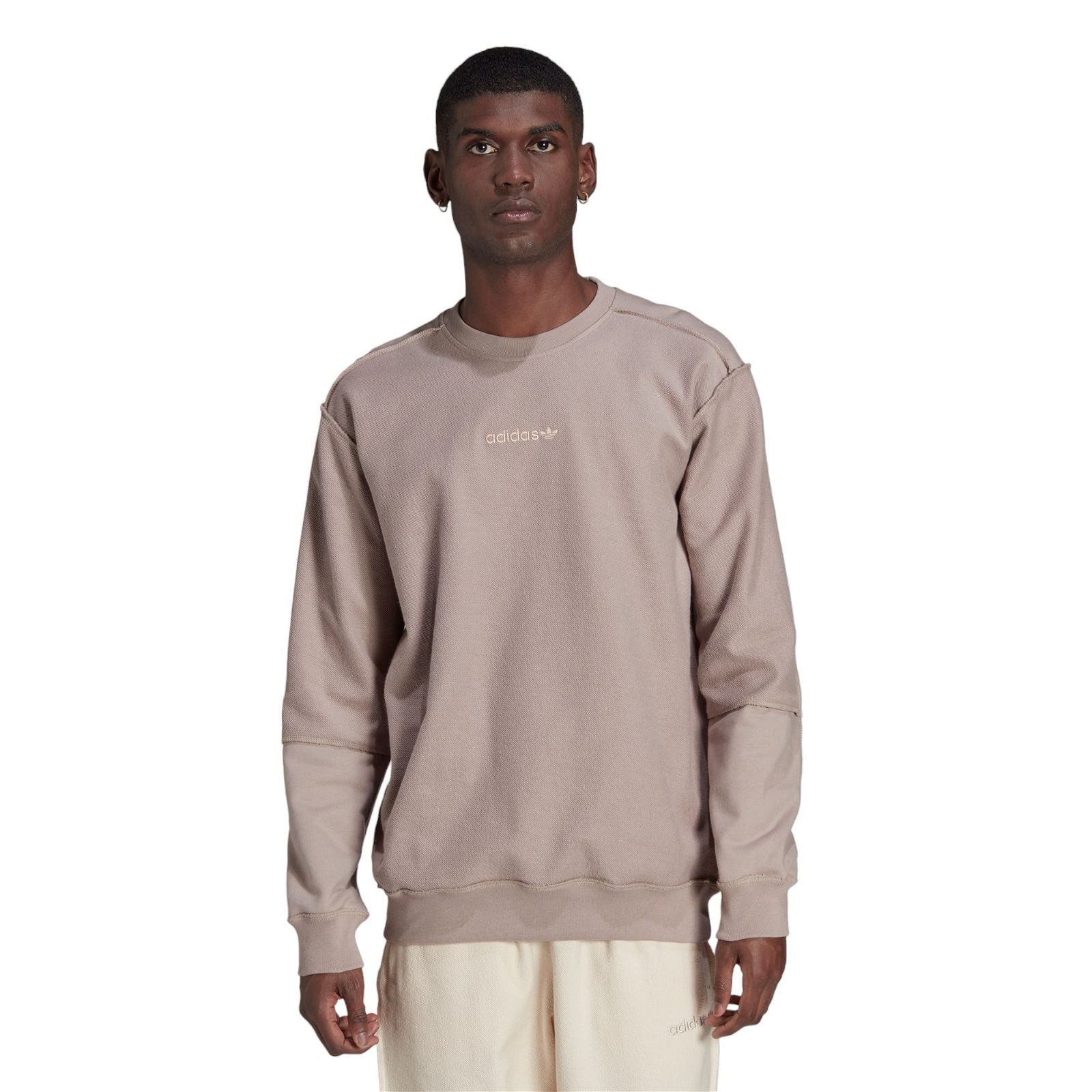 Adidas grey crew neck discount