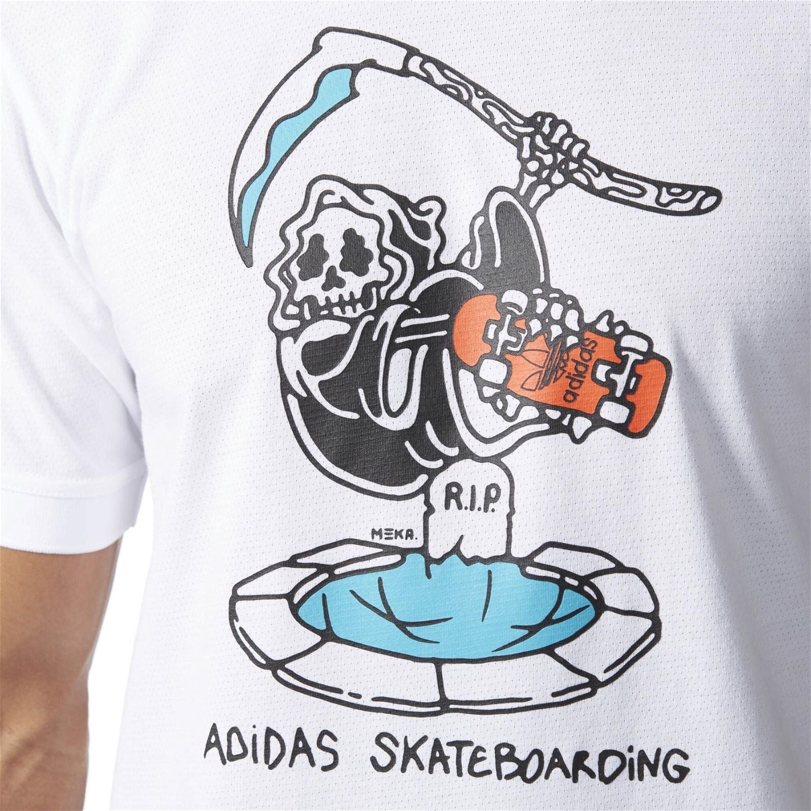 adidas Originals MEKA Death Jersey - White - ViaductClothing -  -  