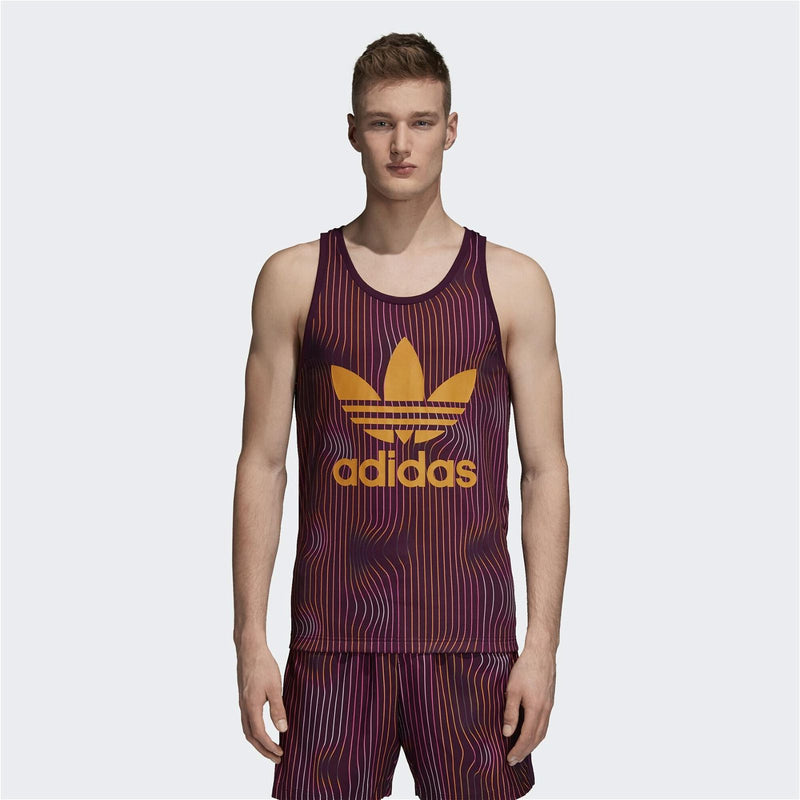 Adidas warped stripes tank top top