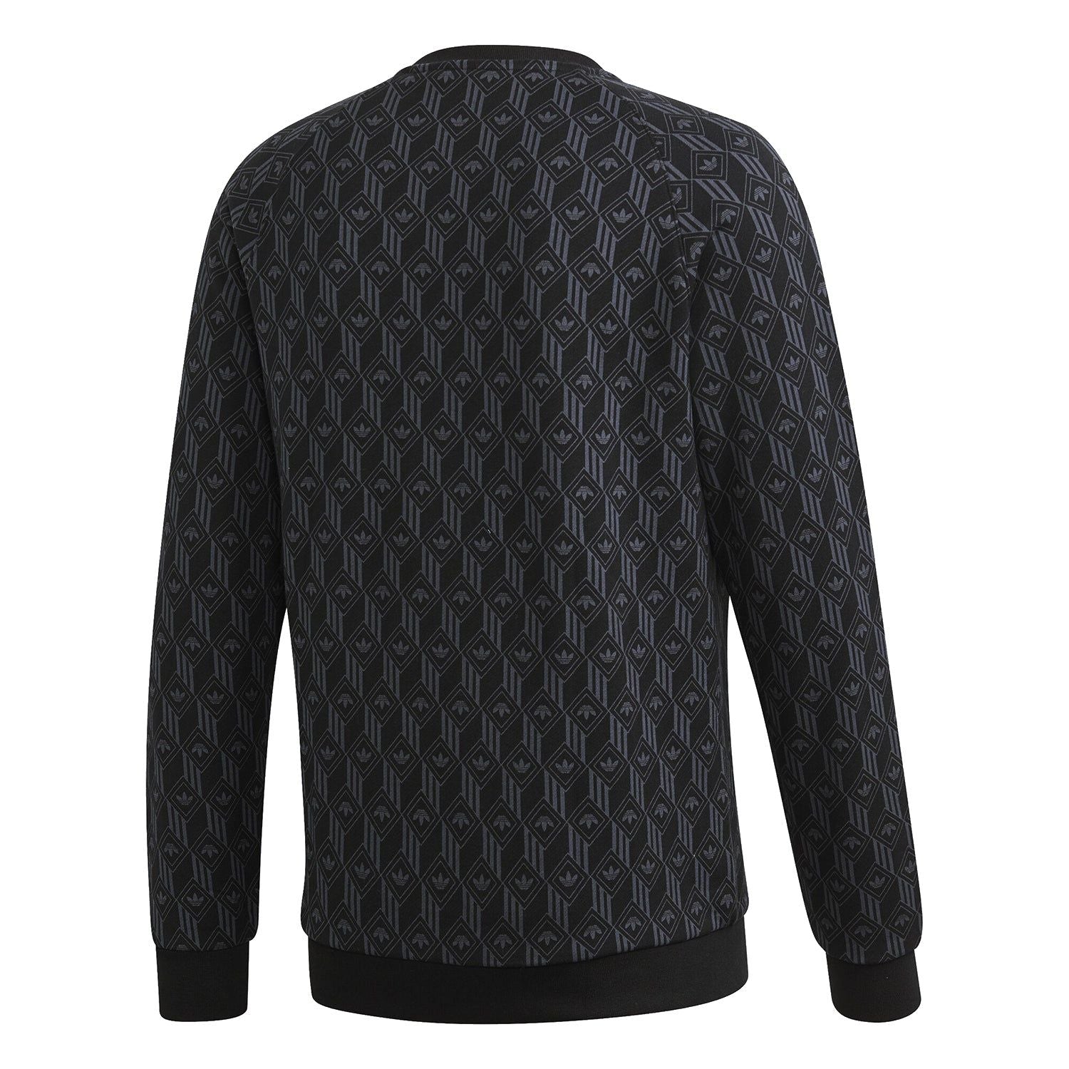 adidas Originals Monogram Crew Sweat - Black - ViaductClothing -  -  