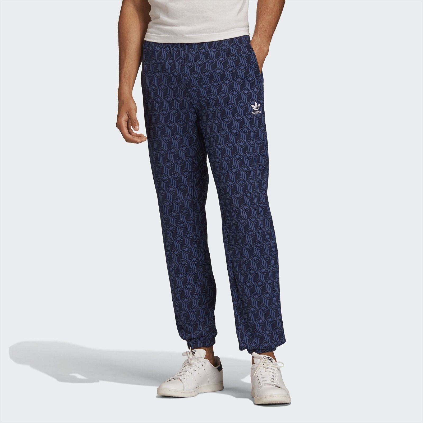 adidas Originals Monogram Sweat Pants - Night Marine - ViaductClothing -  -  