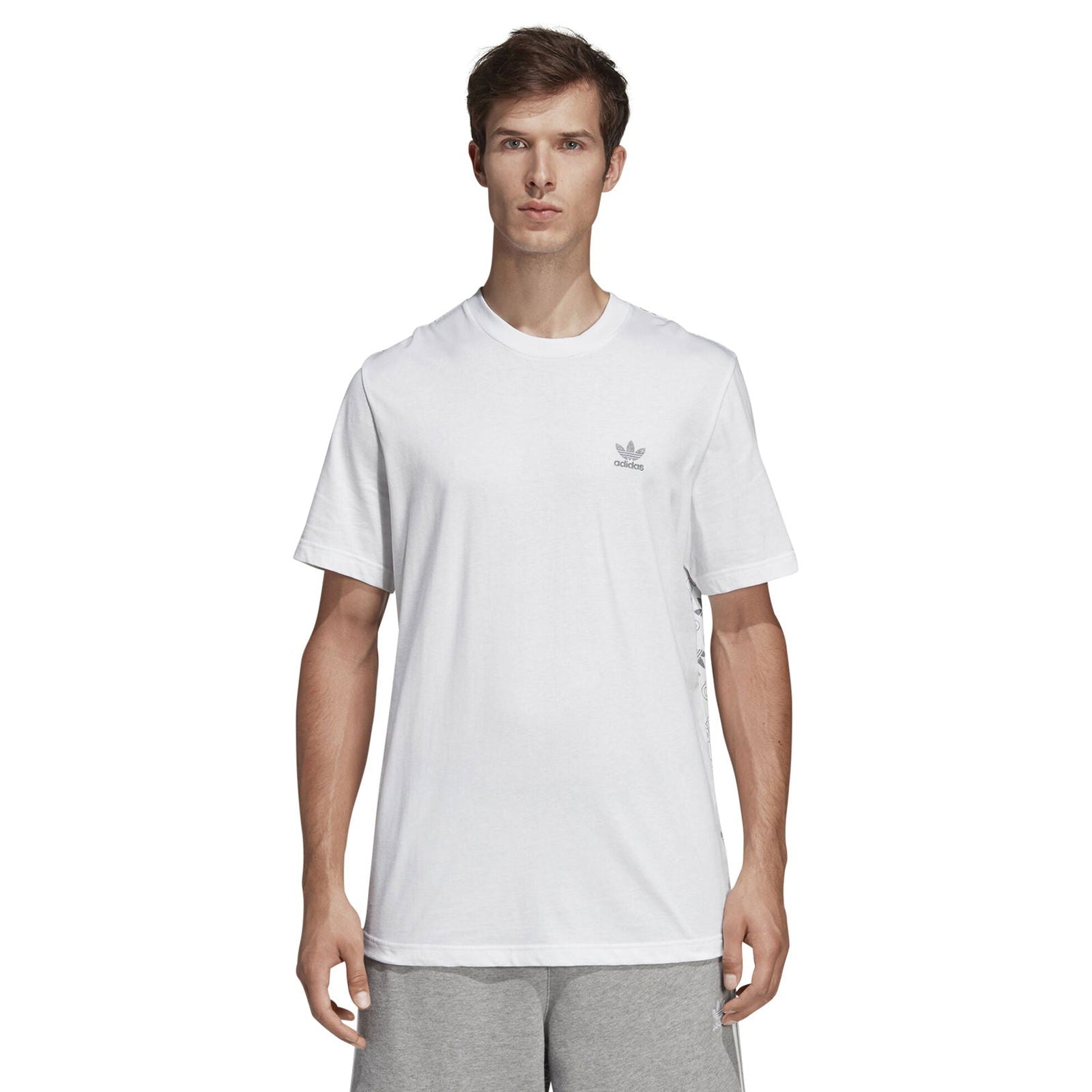 adidas Originals Monogram T Shirt - White - ViaductClothing -  -  
