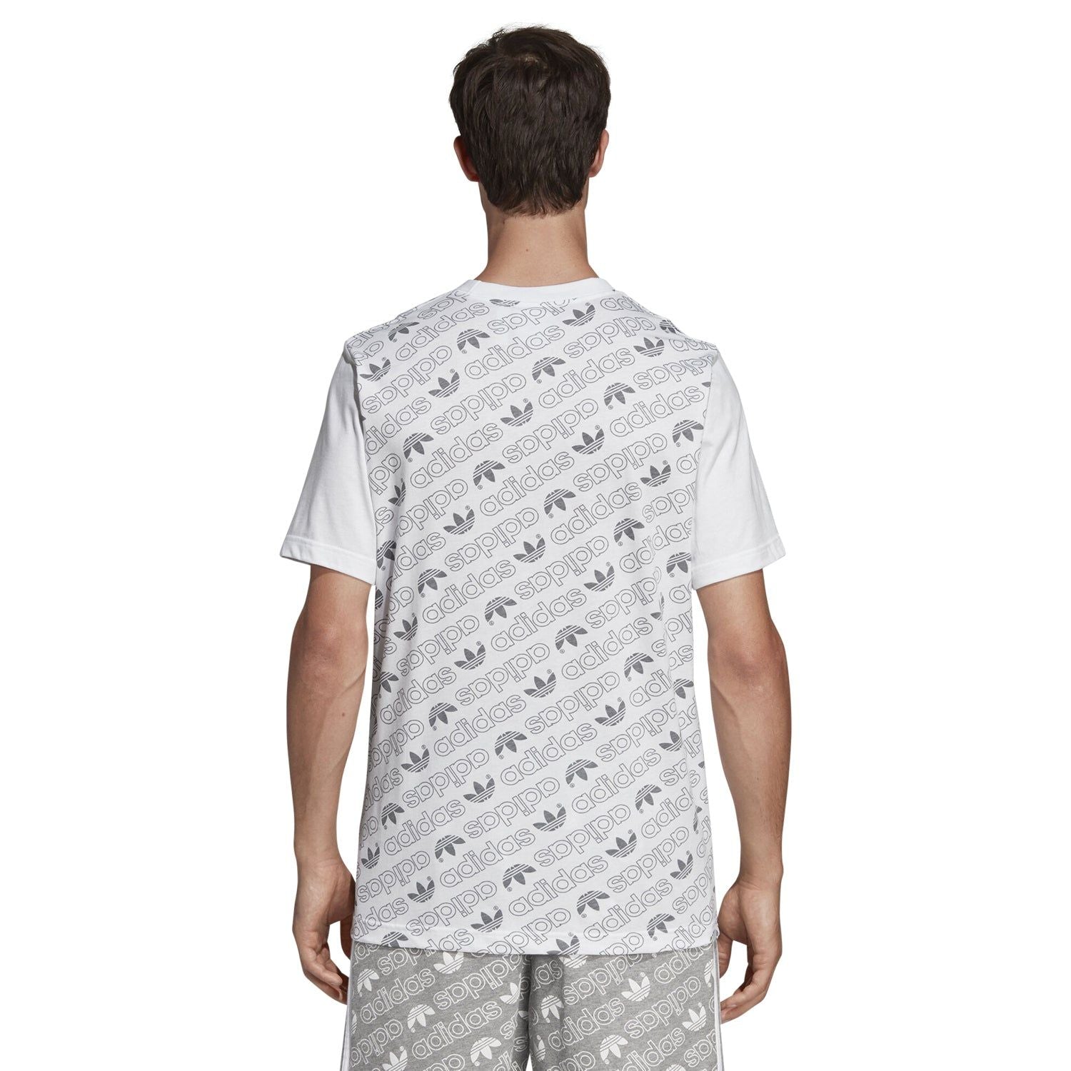 adidas Originals Monogram T Shirt - White - ViaductClothing -  -  