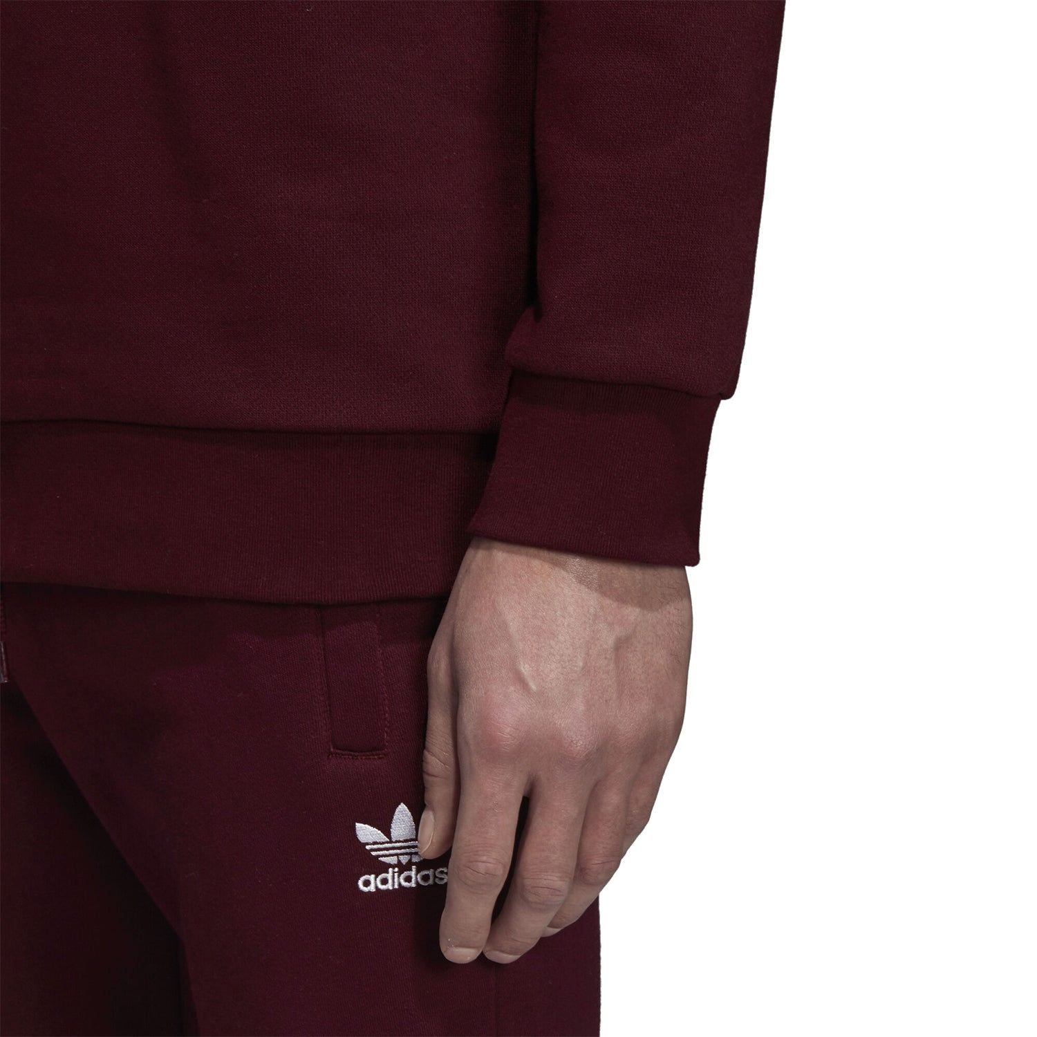 adidas Originals Outline Crew Sweatshirt - Maroon - ViaductClothing -  -  