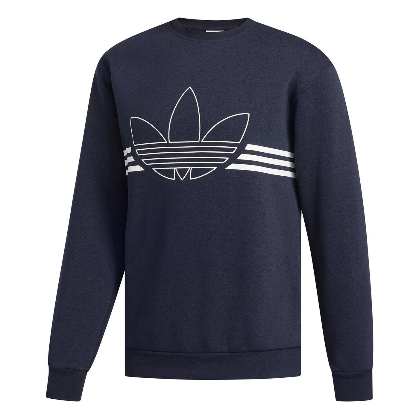 adidas Originals Outline Crewneck Sweatshirt Navy ViaductClothing