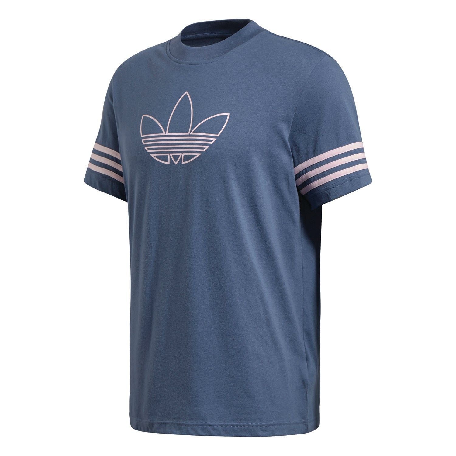 adidas Originals Outline T-Shirt - Blue - ViaductClothing -  -  