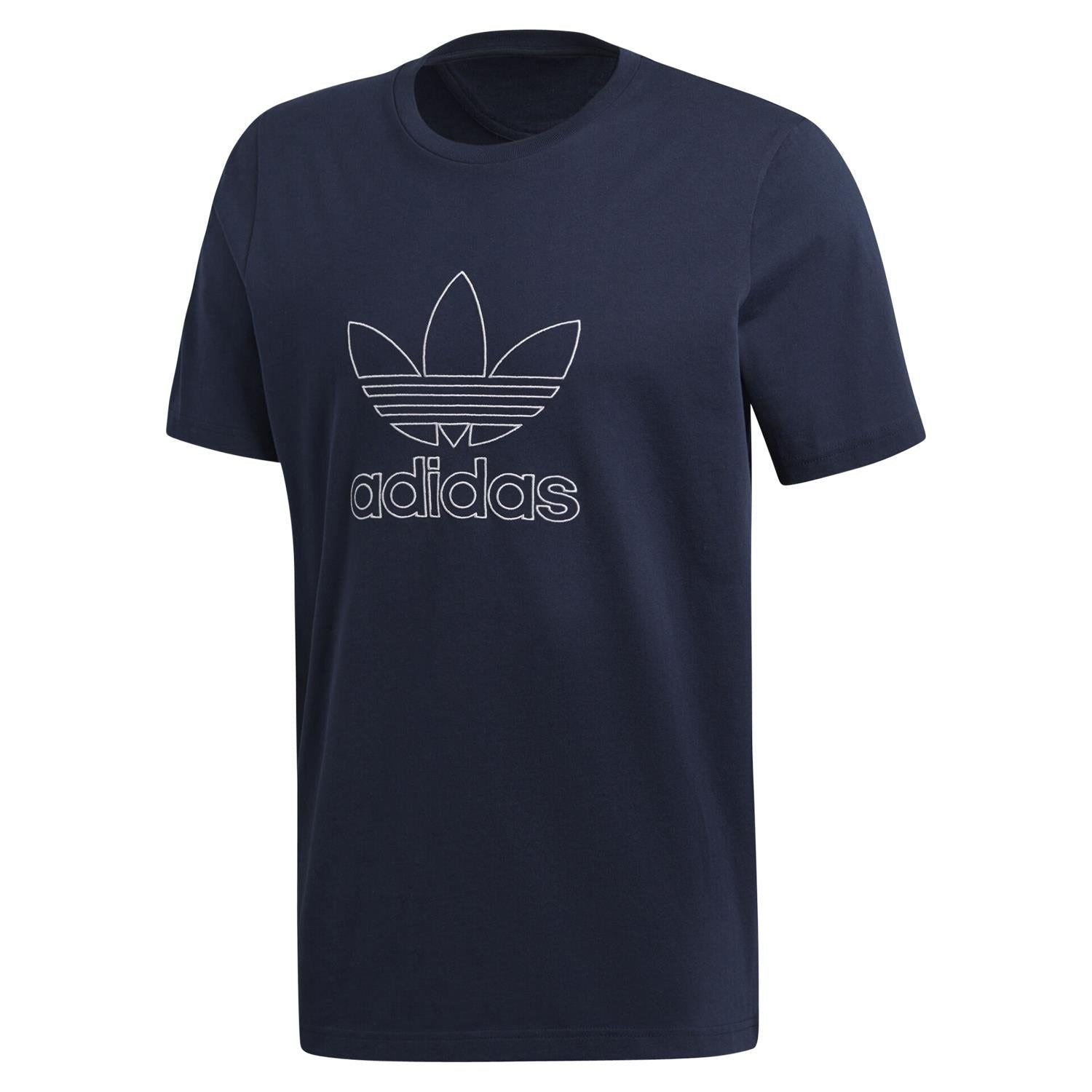 adidas Originals Outline T Shirt - Navy - ViaductClothing -  -  