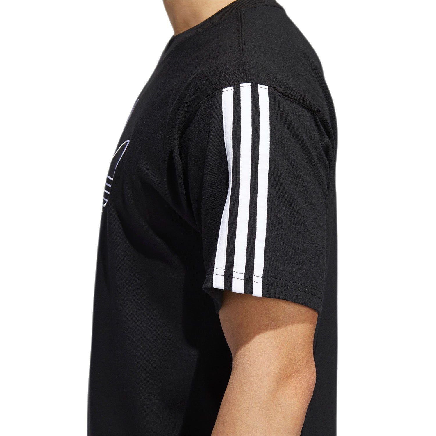 adidas Originals Outline Trefoil Tee - Black - ViaductClothing -  -  