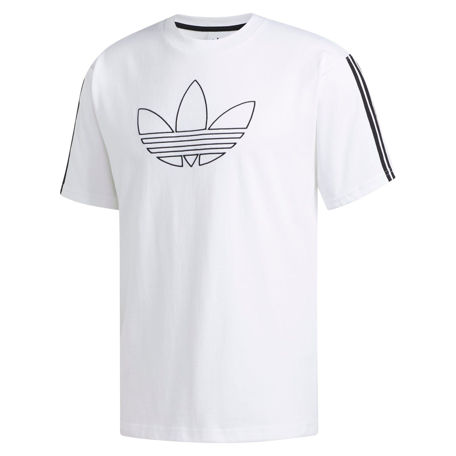 adidas Originals Outline Trefoil Tee - White - ViaductClothing -  -  