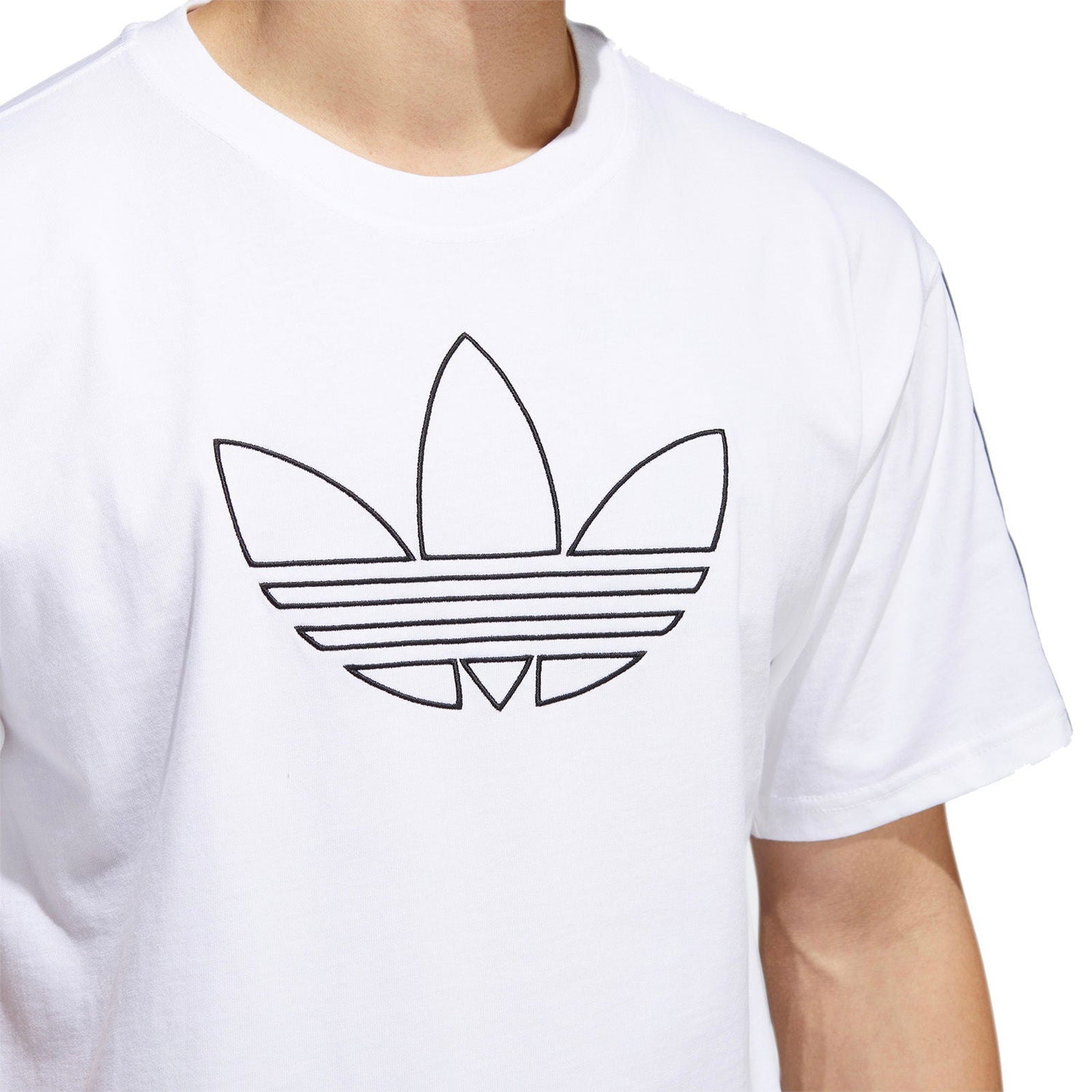 adidas Originals Outline Trefoil Tee - White - ViaductClothing -  -  