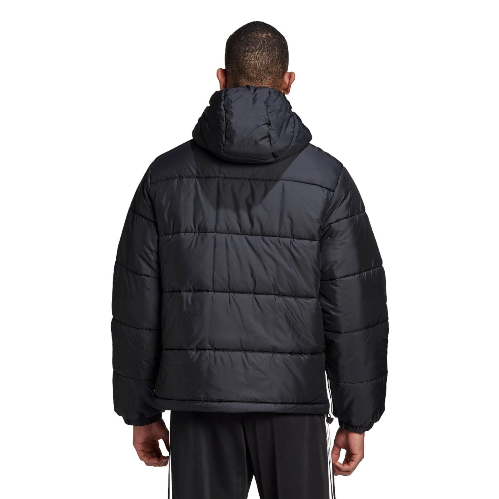 adidas Originals Padded Hooded Puffer Jacket - Black - ViaductClothing -  -  