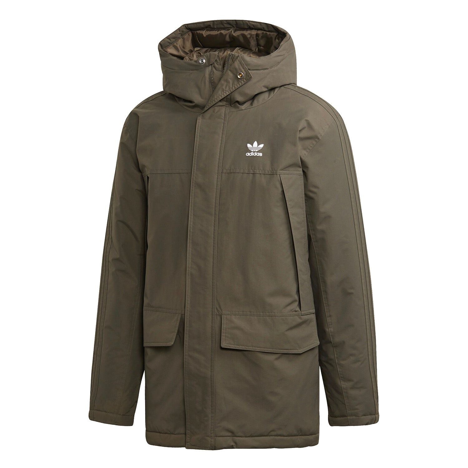 adidas Originals Padded Parka - Brown - ViaductClothing -  -  