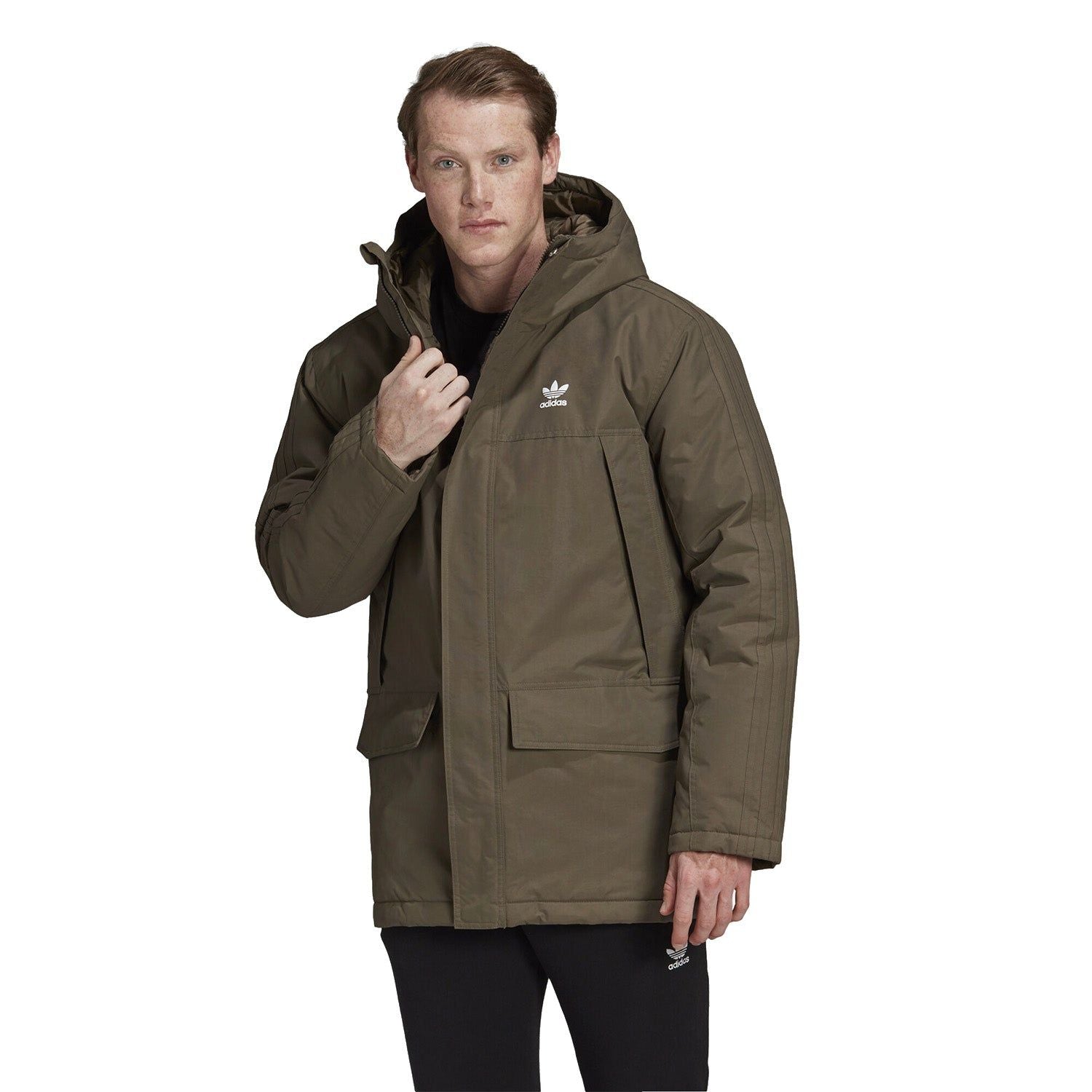 adidas Originals Padded Parka - Brown - ViaductClothing -  -  