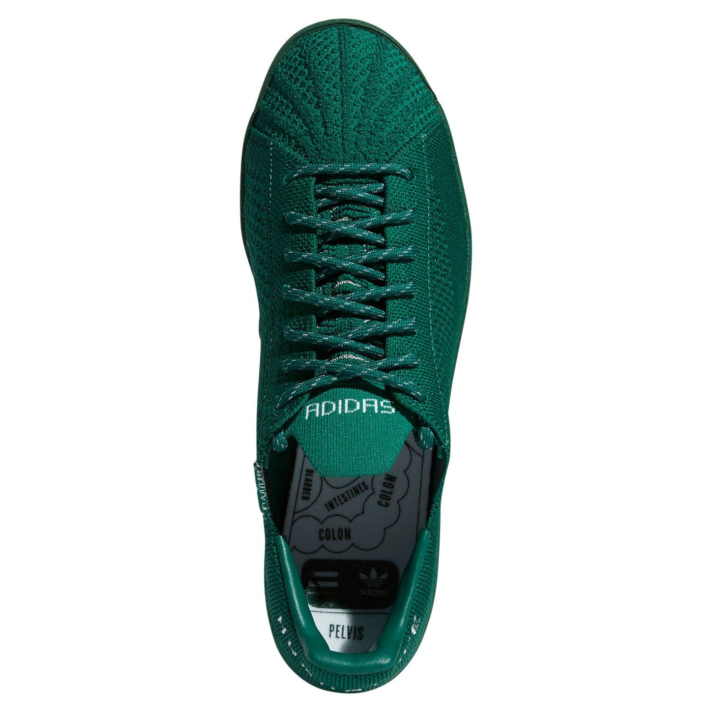 adidas Originals Pharrell Williams Superstar Primeknit Shoes Green ViaductClothing