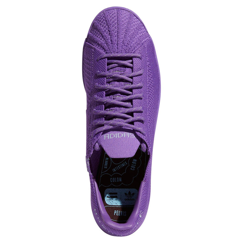 adidas Originals Pharrell Williams Superstar Primeknit Shoes Purple ViaductClothing