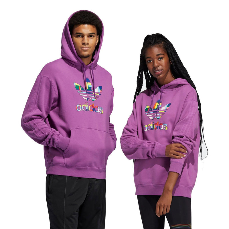 adidas Originals Pride Flag Fill Hoodie Purple GK8524 ViaductClothing