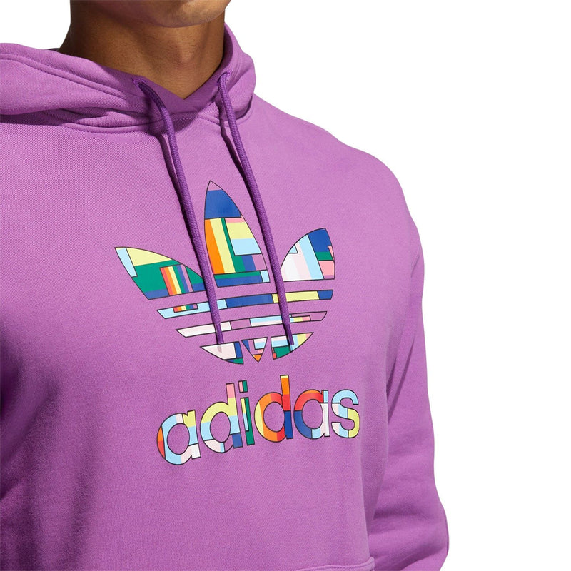 adidas Originals Pride Flag Fill Hoodie Purple GK8524 ViaductClothing