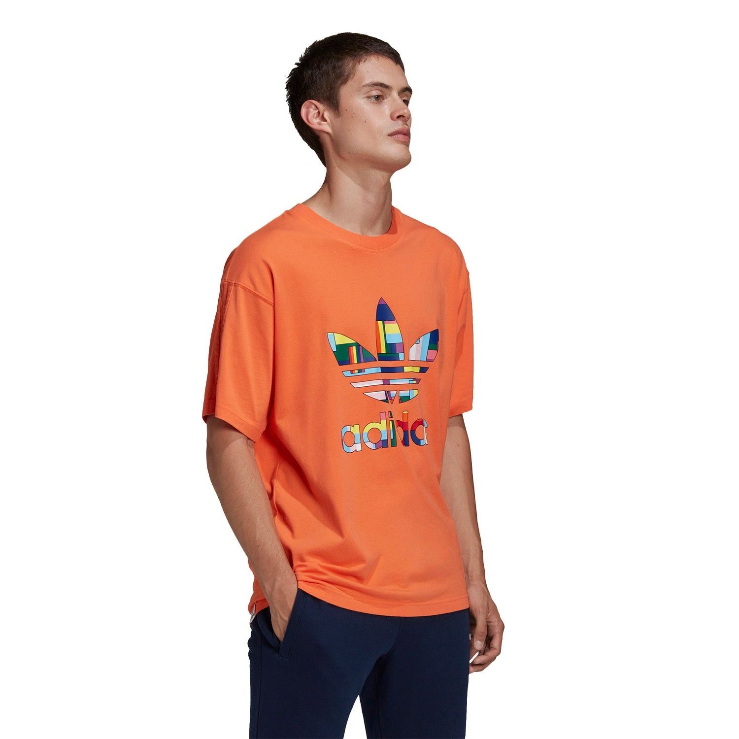 adidas Originals Pride Flag Fill Tee - Orange - ViaductClothing -  -  