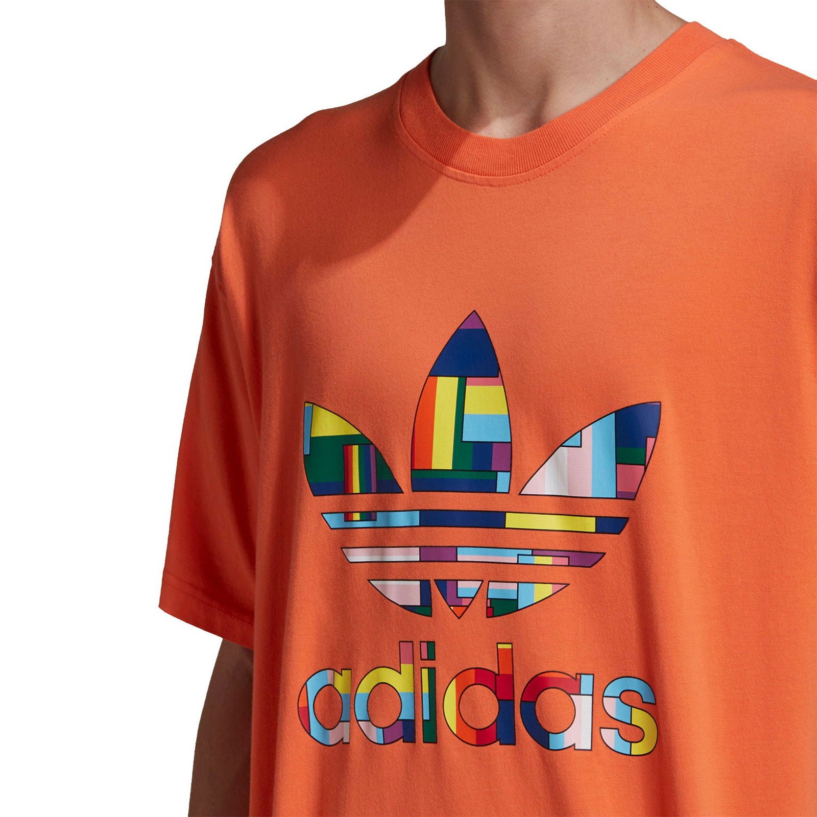 adidas Originals Pride Flag Fill Tee - Orange - ViaductClothing -  -  
