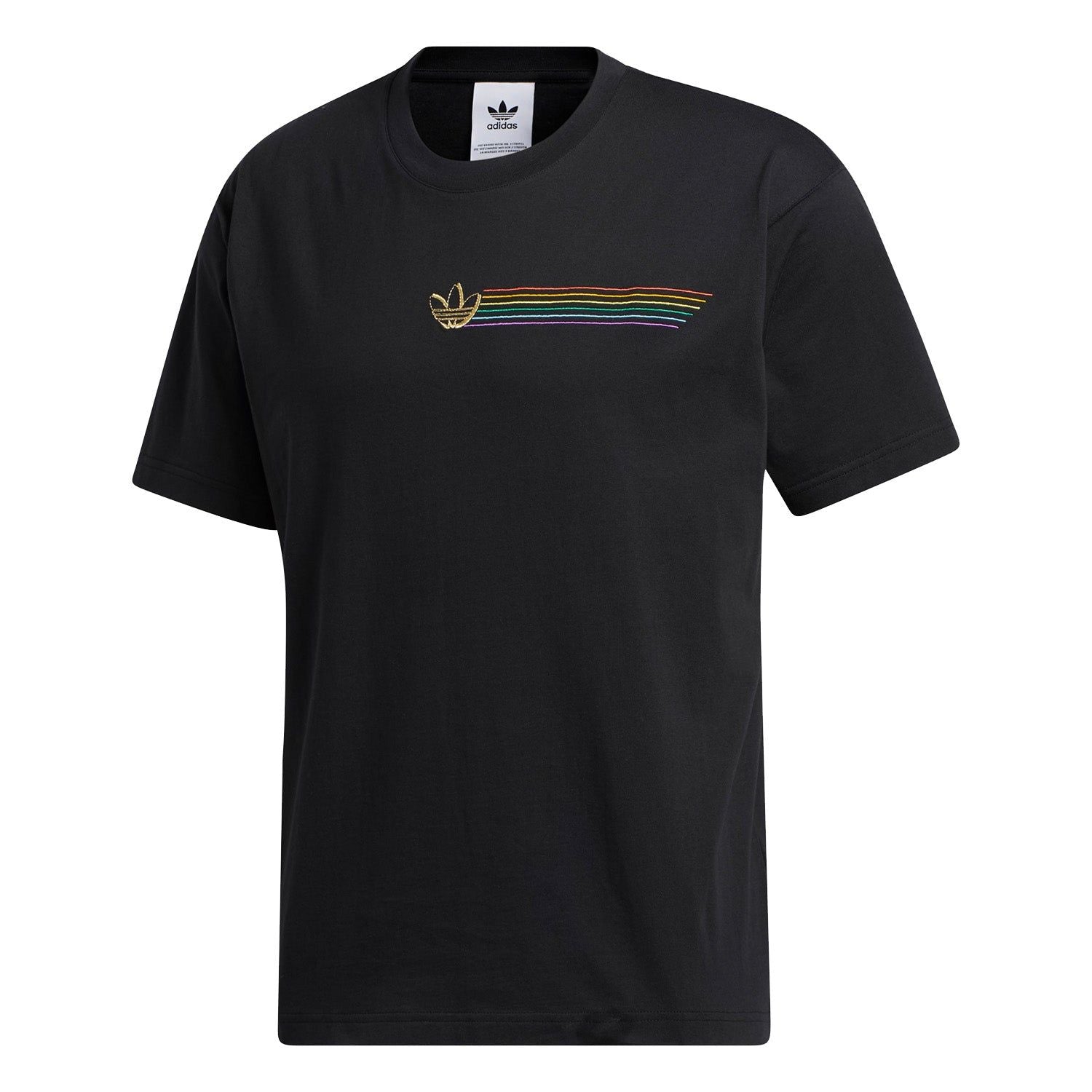 adidas Originals Pride Linear Tee - Black - ViaductClothing -  -  