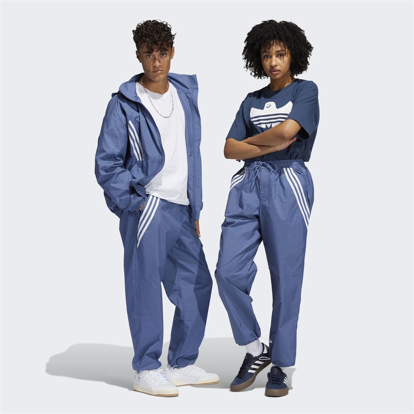 adidas Originals Primeblue Skateboarding Workshop Tack Pants - Blue - ViaductClothing -  -  