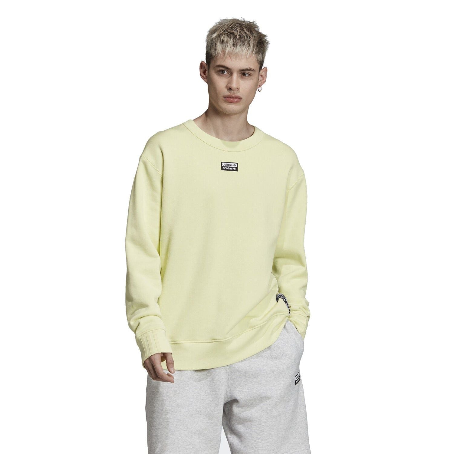 adidas Originals R.Y.V. Crewneck Sweatshirt - Ice Yellow - ViaductClothing -  -  