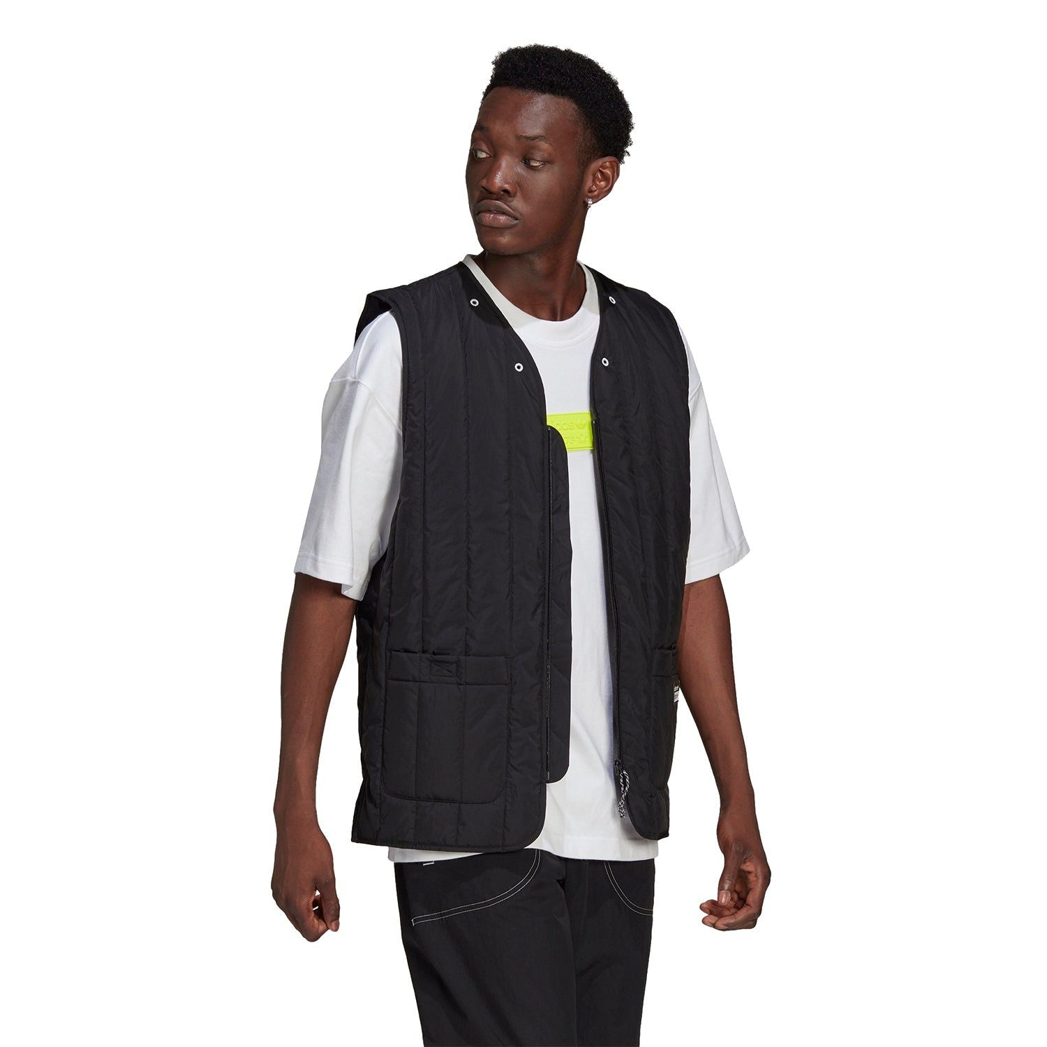 adidas Originals R.Y.V. Light Padded Utility Vest Gilet - Black - ViaductClothing -  -  