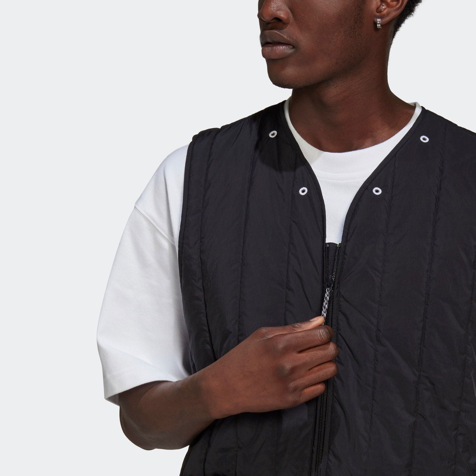 adidas Originals R.Y.V. Light Padded Utility Vest Gilet - Black - ViaductClothing -  -  