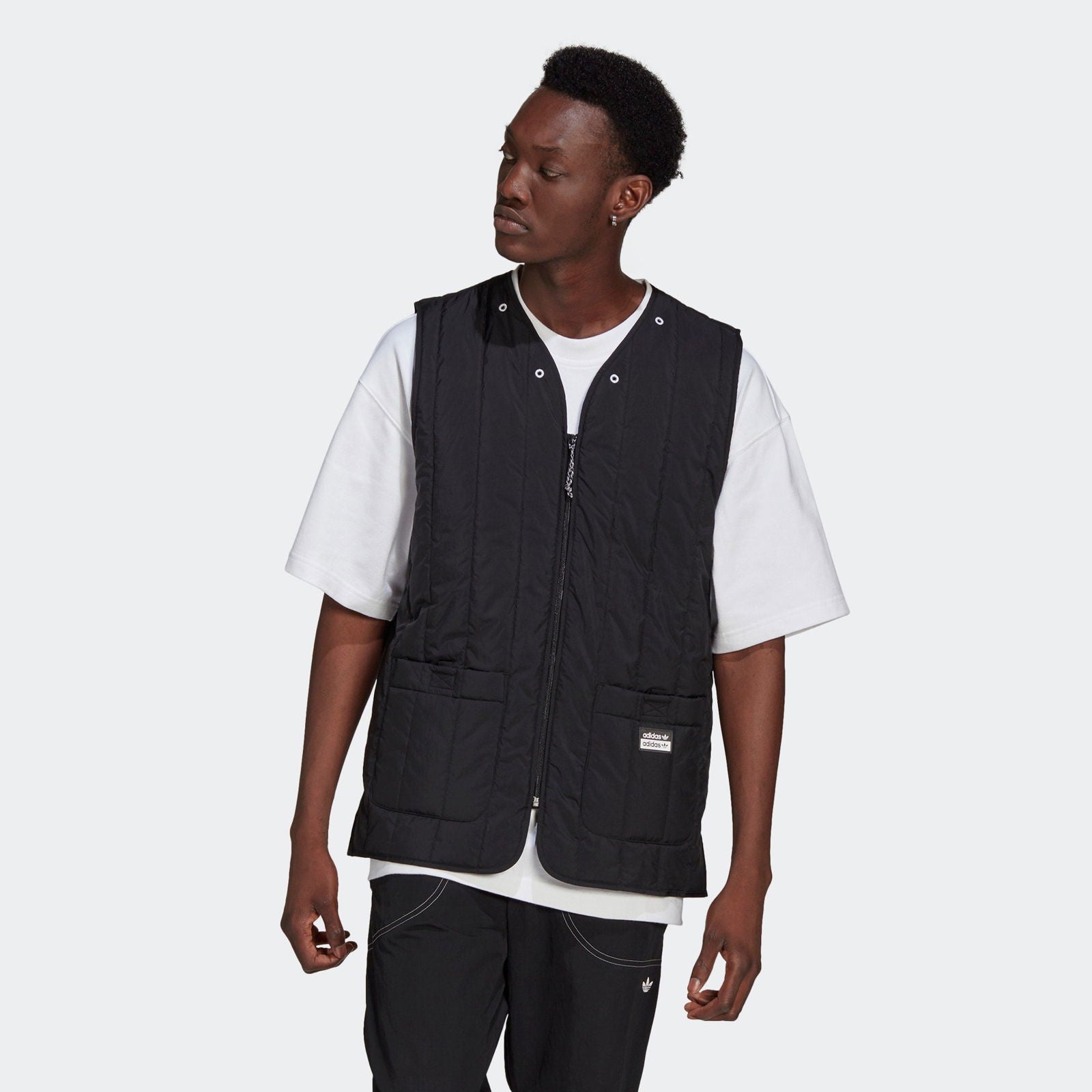 adidas Originals R.Y.V. Light Padded Utility Vest Gilet - Black - ViaductClothing -  -  