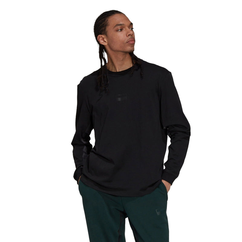 adidas Originals R.Y.V. Long Sleeve Logo T-Shirt - Black - ViaductClothing -  -  