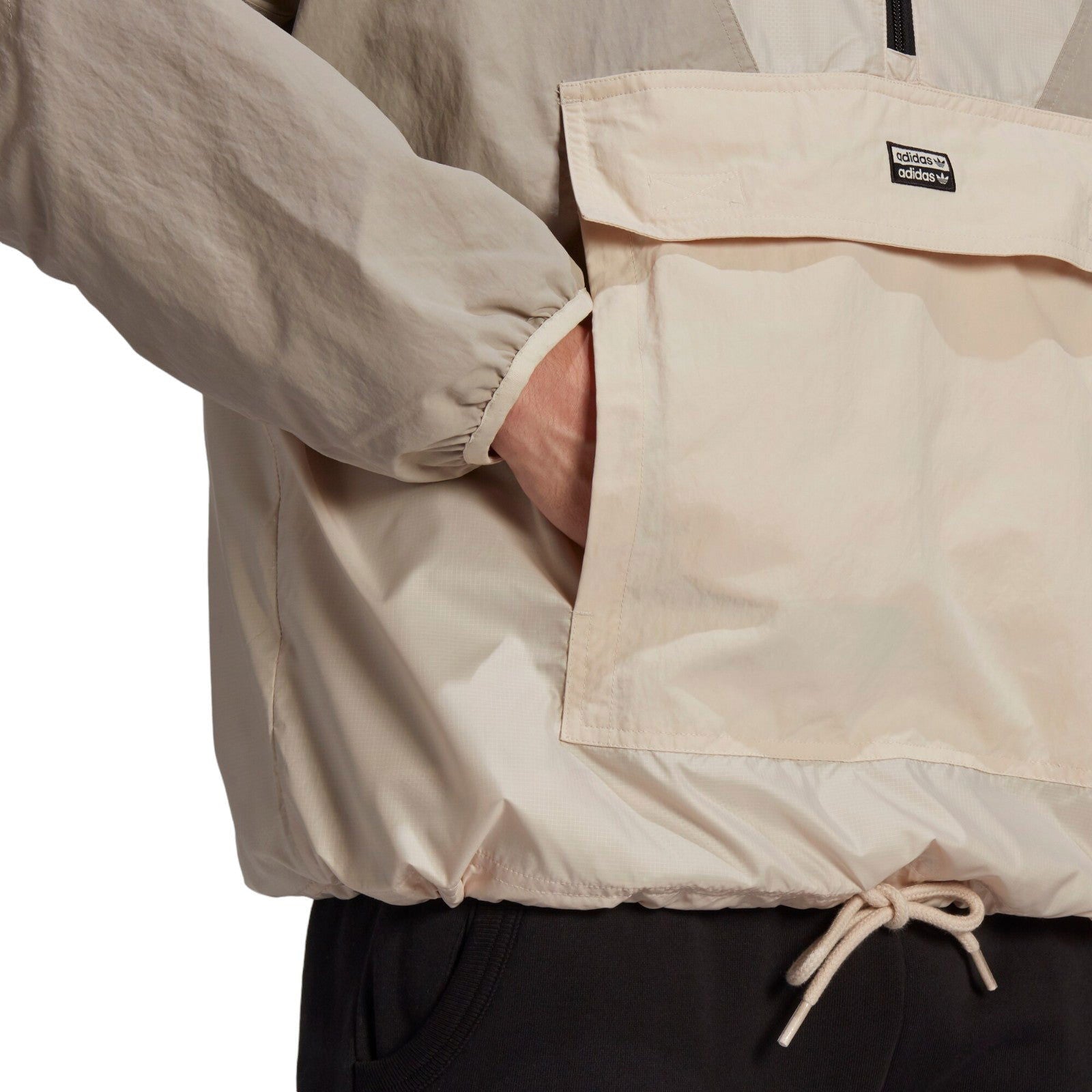 adidas Originals R.Y.V. V-Line Woven Windbreaker - Beige - ViaductClothing -  -  