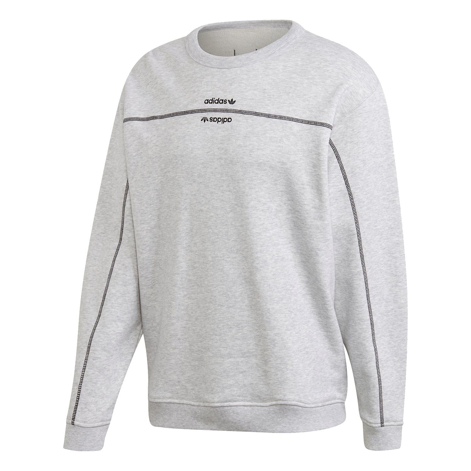 adidas Originals R.Y.V Crew Sweatshirt - Light Grey Heather - ViaductClothing -  -  