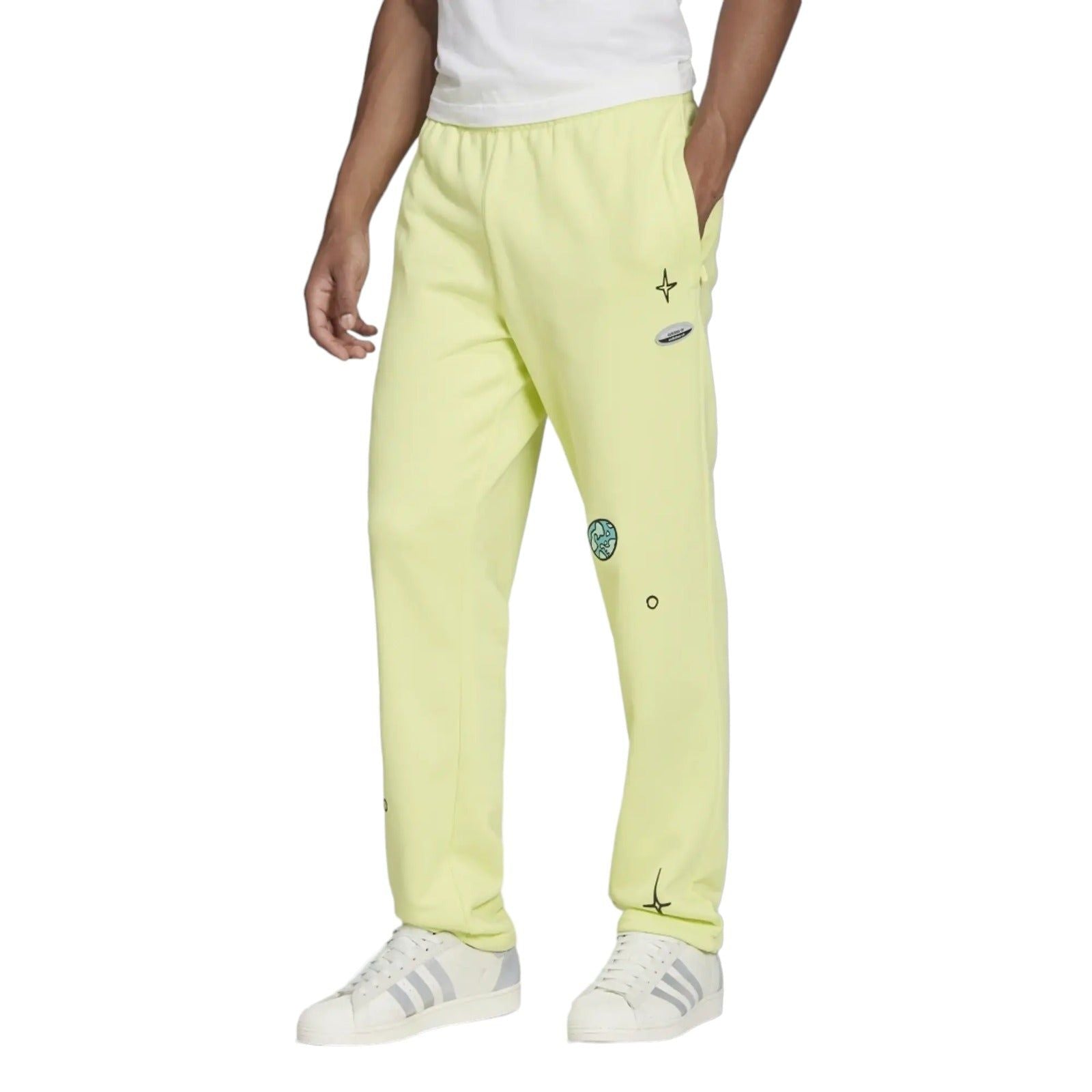 adidas Originals R.Y.V Graphic Joggers - Pulse Yellow - ViaductClothing -  -  