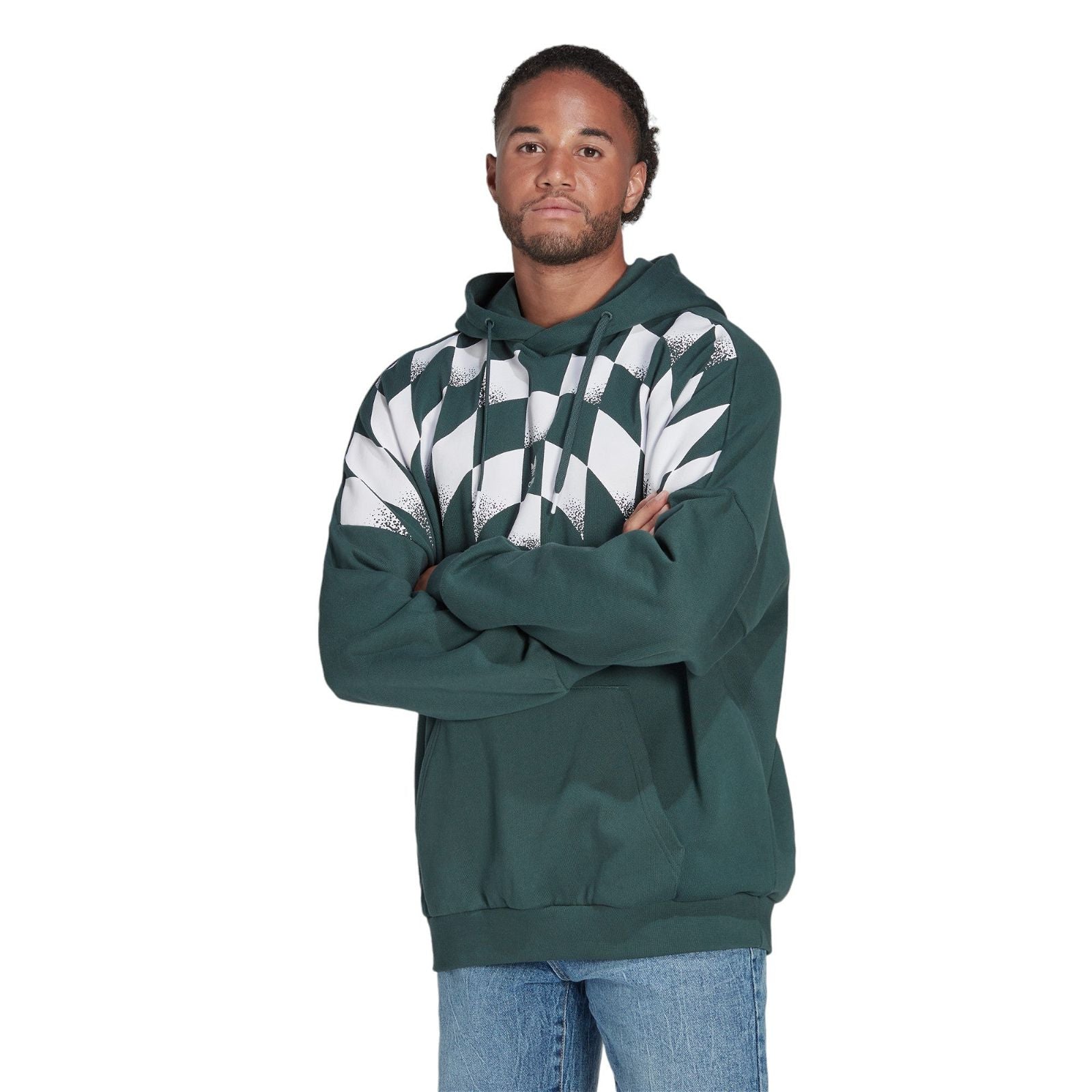 adidas Originals Rekive Graphic Hoodie - Green - ViaductClothing -  -  