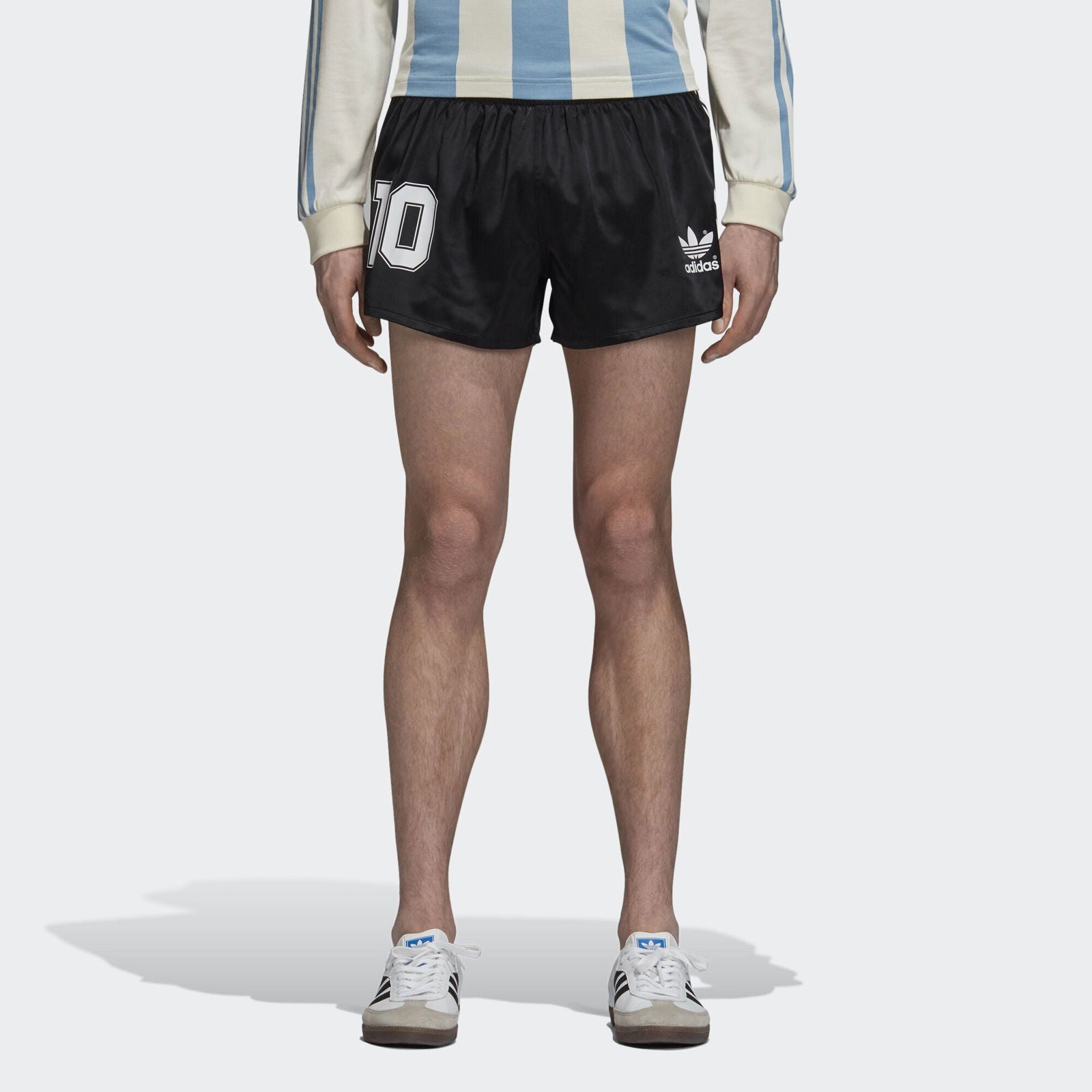 adidas Originals Retro Argentina Football Shorts - Black - ViaductClothing -  -  