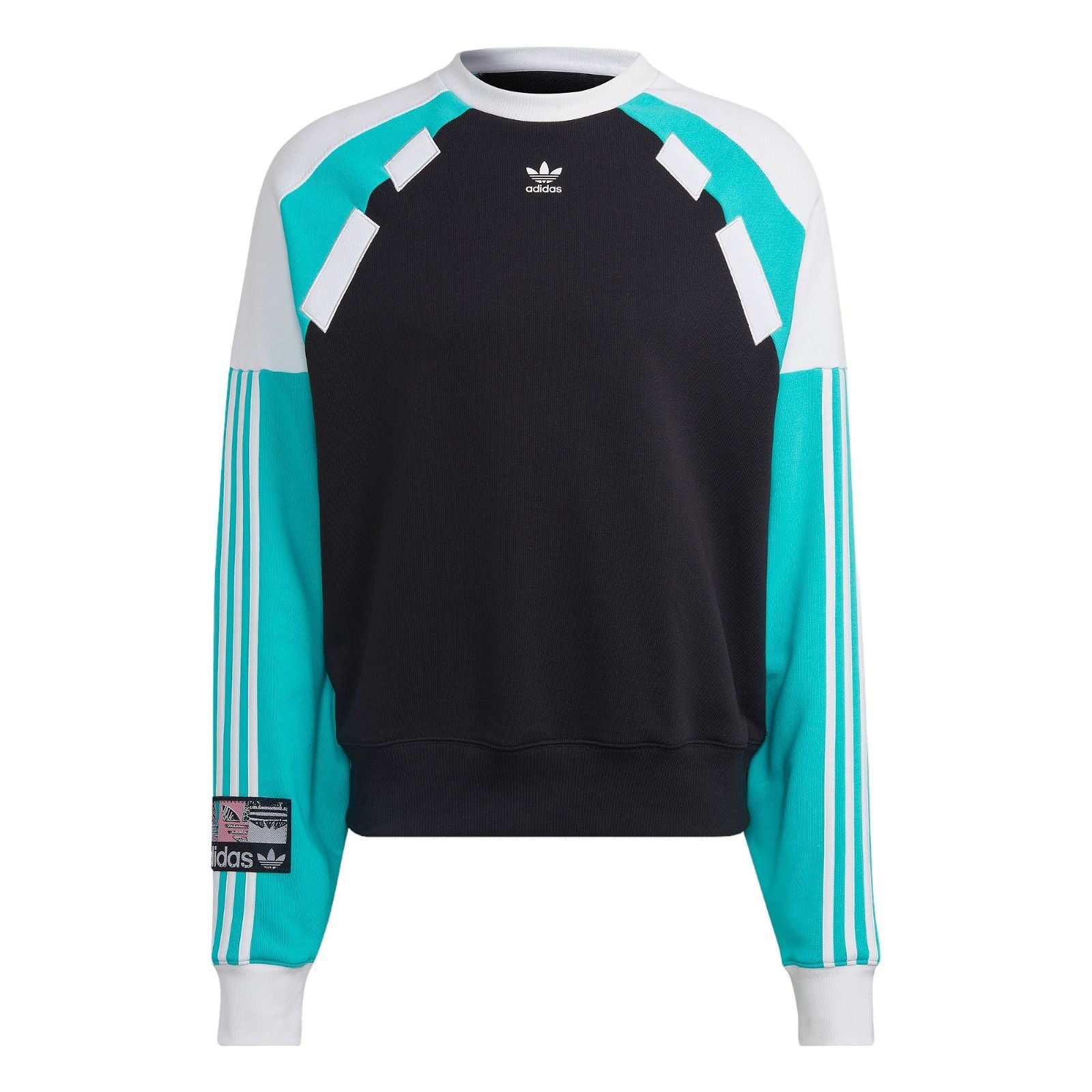 adidas Originals Retro Crew Sweatshirt (Gender Neutral) - Black - ViaductClothing -  -  