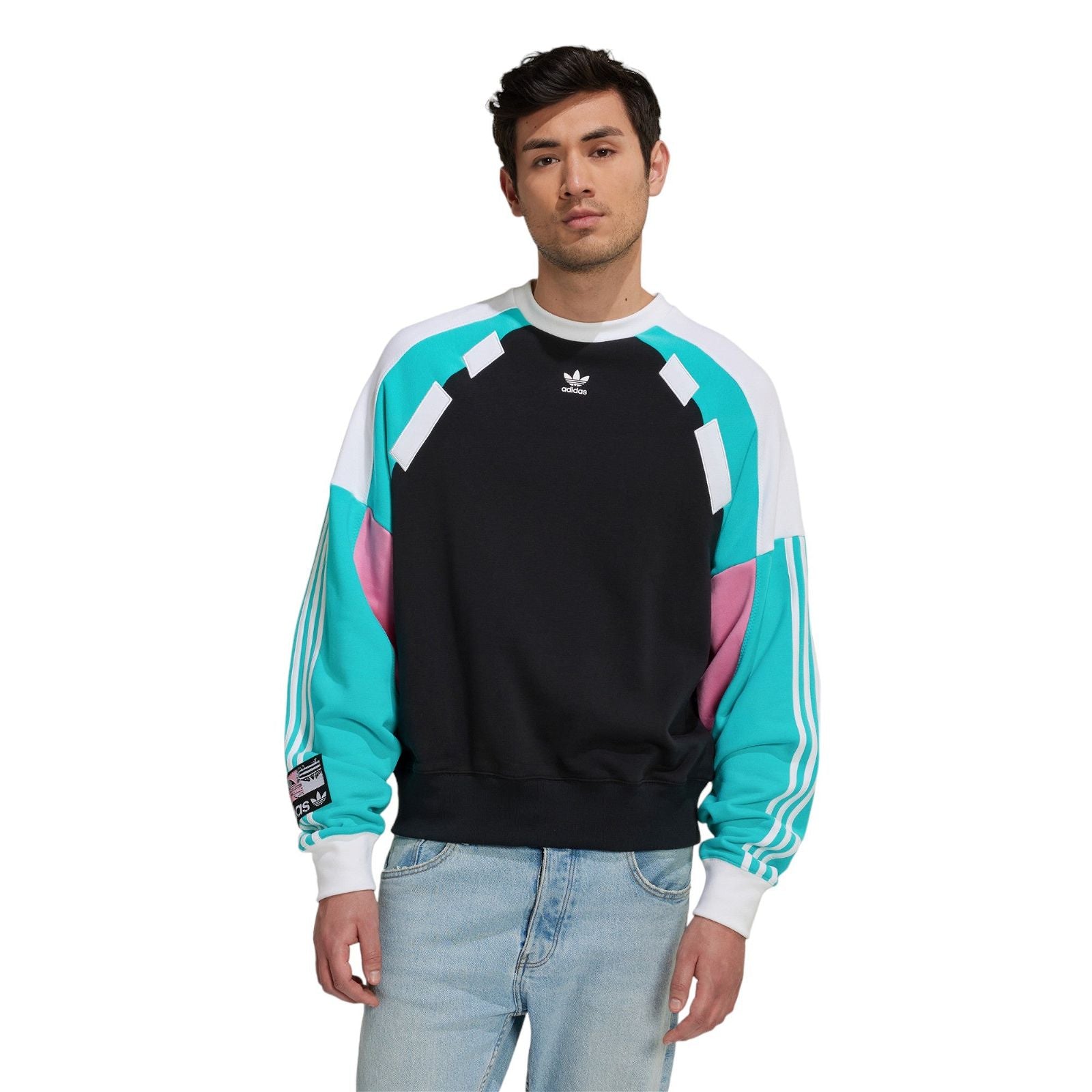 adidas Originals Retro Crew Sweatshirt (Gender Neutral) - Black - ViaductClothing -  -  