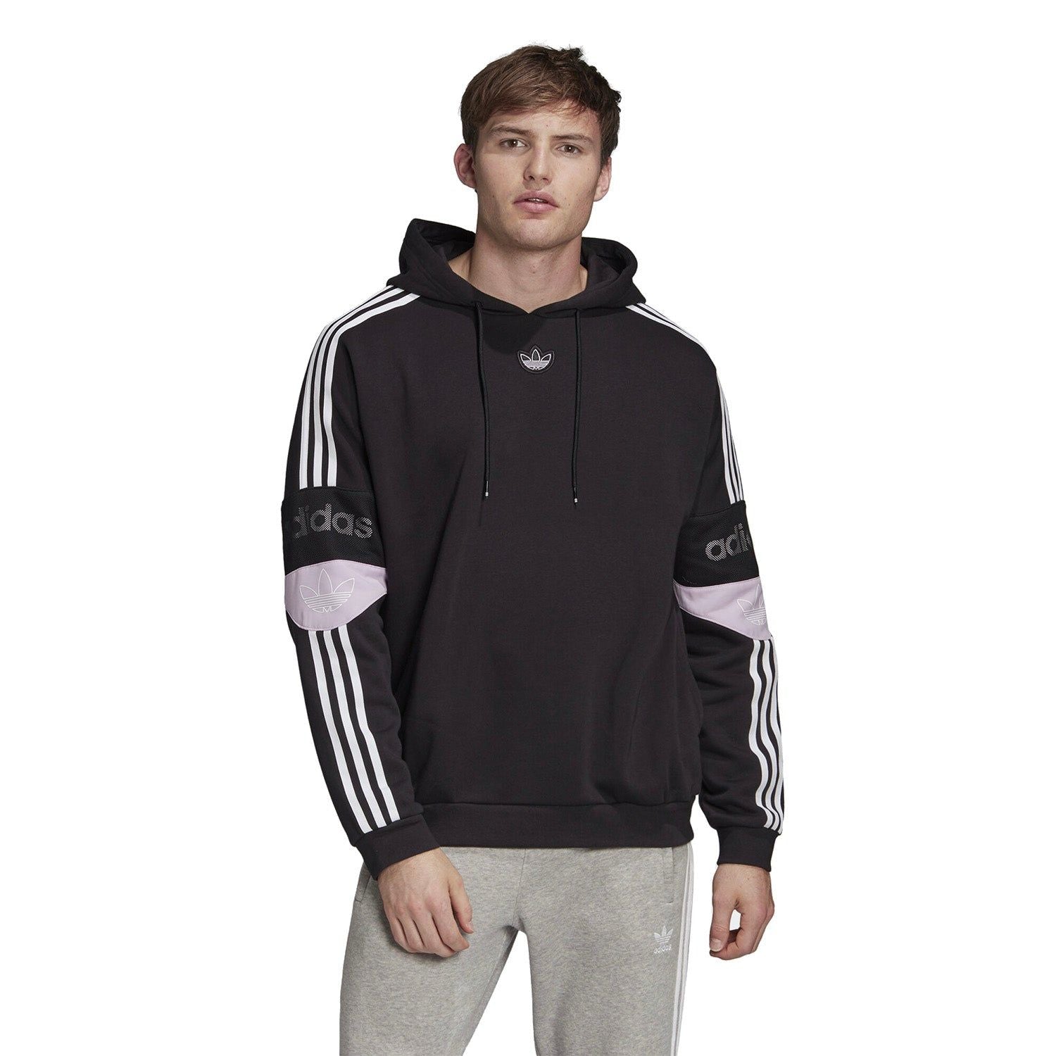 adidas Originals Retro Football Popover Hoodie - Black - ViaductClothing -  -  